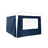 Relaxdays Pavillon-Seitenteile 2-er Set für 3 x 3 m Pavillons Seitenwand mit Fenster für...