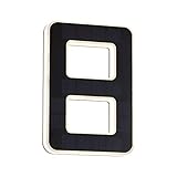 Paulmann 79849 LED Solar Hausnummer 8 IP44 Warmweiß Akku wechselbar incl. 1x0,2 Watt Solarleuchte...