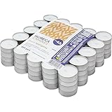 Horeca Candles - Teelichter mit 4 Stunden Brenndauer - 100 Stück, Weiß - Ohne Duft - Paraffinwachs...