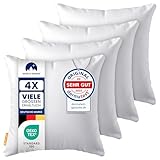 Gentle North Kopfkissen (45x45 cm groß) - 4er Set Kissen für Bett und als Dekokissen - Mit...