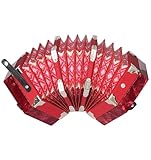 Kinder-Akkordeon, tragbare Ziehharmonika mit verstellbarer Handschlaufe, 20 Tontasten, Tragetasche...