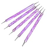 Jinlaili 5PCS Nagelpunkt-Stift, Dotting Pen Punktierung Stift Marbleizing Werkzeug Nagellack...