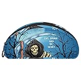 Federmäppchen Halbkreis Schreibwaren Stifttasche Tasche Halter Etui Halloween Party Einladung Karte...