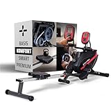 SportPlus | Rudergerät für zuhause | Designed in Germany, klappbar, leises Magnetbremssystem, 8...