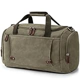 Virklyee Reisetasche aus Segeltuch 40L Vintage Reisetasche Großen Kapazität Wochenend Tasche,...