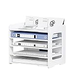 Umllpet A4 Schreibtisch-Organizer, 5-Tier Briefablage Stapelbar Dokumentenablage A4 Papier...