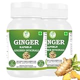 Morsan Healthcare Ingwer (Zingiber officinale) Kapseln | Packung mit 60 x 500 mg. Vegetarische...