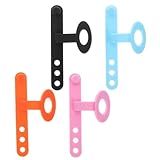 Toddmomy 4 Stück Pack Silikon Gitarren Fingerpicks mit Fingerschutz rutschfest Verstellbar...