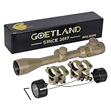 Goetland Gewehr Zielfernrohr 3-9x40 EG Airsoft Rot Grün Fadenkreuz mit Montage Ringe SFP für...