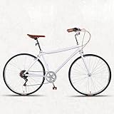 Citybike 26 Zoll 7 Gang Retro Pendlerrad Mit Querstange Leichtes Studentenfahrrad für Männer und...