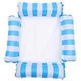 TOYANDONA Aufblasbare Pool Hängematte Schwimmsessel aus Dickem PVC Nylon Faltbar Leicht Reißfest...