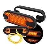 Web Truck Begrenzungslicht SLIM, Markierungsleuchte SLIM, Orange Sparset Umrissleuchte 12V 24V...
