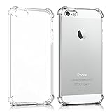 Transparent Silikonhülle TPU Anti-Shock für iPhone 5 / 5S / SE, Handyhülle Premium Kratzfest TPU...