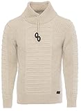 Herren Strick-Pullover mit Schalkragen | Männer Winter-Pullover mit geripptem Effekt |stylischer...