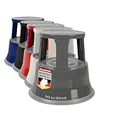 Floordirekt Rollhocker, Tritthocker, Elefantenfuß | Hocker für Buro oder Gewerbe | viele Farben |...