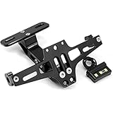 Motorrad Universal Wing Removal Kit, Motorrad Verstellbarer Blinker Kennzeichenrahmen mit Aluminium...