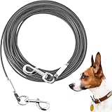 Mi Metty Tie-Out Leinen für Hunde,3/6/9/15m Kausichere Hundeleinen,Tie Out Cables Hofleine Für...