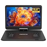 POFOTO 17,5'' Tragbarer DVD-Player mit 15,6'' Drehbarem HD-Display, 6h Akkulaufzeit, Unterstützt...
