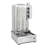 vertes Dönergrill Gyrosgrill Vertikalgrill Elektrisch 7200W aus Edelstahl (3 Keramik Heizzonen,...