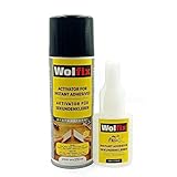 Wolfix Sekundenkleber 50g mit Aktivator 200ml Spray für universelle Reperaturen mit hoher...