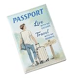 Baoqifong Reise-Pass-Halter | Kartenhalter Reisepass Etui | Paar Accessoires Kreditkartenfach...