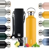 Blumtal Thermosflasche 750ml - doppelwandige Trinkflasche Edelstahl 750ml - Isolierflasche 750ml BPA...
