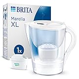 BRITA Wasserfilter Kanne Marella XL weiß (3,5l) inkl. 1x MAXTRA PRO All-in-1 Kartusche –...