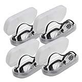 ORFOFE 4 Stück Teiliges Mini Schwimmbrillen Puppen Puppenzubehör DIY Bastel-Accessoires Schwarze...