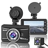 IBAYE Dashcam Auto Vorne und Hinten, 1080P Full HD Autokamera Dual Dashcam mit 3.0' LCD Display,...