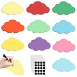 100 Stück Moderationskarten Wolke, Lernkarten Wolke, Moderationskarten Selbstklebend mit 100...