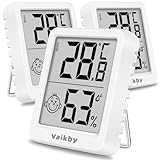 Hygrometer Thermometer Innen Digital Vaikby 3 Stück- Luftfeuchtigkeitsmesser & Raumthermometer,...