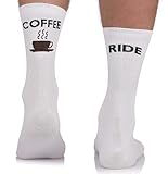 TODO Fahrradsocken Herren und Damen. Atmungsaktive Rennrad Socken. Kaffee Fahrrad-Socken Herren,...