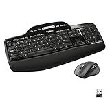 Logitech MK710 Kabelloses Tastatur-Maus-Set, 2.4 GHz Verbindung via Unifying USB-Empfänger, 3-Jahre...