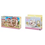 Sylvanian Families 5716 Stadthaus mit Dachzimmer - Puppenhaus & - 5286 - Badezimmer im Landhausstil,...