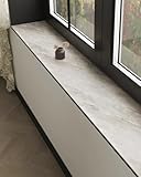 Fensterbank Innen Saugfähige Fensterbank-Schutzmatten mit Grauem Marmormuster, 183cm...