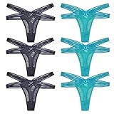 MOONBADI Ultra Soft Panties String Frauen Damen Baumwolle Spitze niedrige Taille Unterhosen...