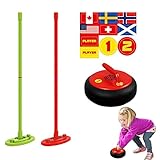 Odavom Curling-Spielzeug,Sportliches Shuffleboard-Curling - Kinder-Curling-Spiel Electric Light...