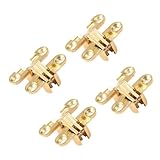 KOMBIUDA 4 Stück Teiliges Versteckte Türscharniere aus Langlebiger Zinklegierung Geräuschlose...