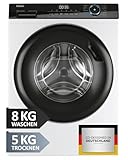 Haier I-PRO SERIE 3 Waschtrockner HWD80-B14939 I Waschmaschine Trockner Kombi mit 8kg Waschen & 5kg...