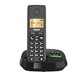 Gigaset Pure 120A - Schnurloses DECT-Telefon mit Anrufbeantworter - ECO DECT - Anrufschutz -...