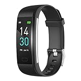 MicLee Damen Herren Smartwatch Fitness Armband Wasserdicht IP68 Farbbildschirm Fitness Uhr Fitness...
