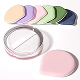 MOHOPE 8 Stück Luftkissen-Make-up-Puffs für Foundation mit tragbarer Box, kein Latex-Mischschwamm...
