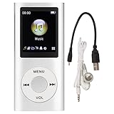 MP4-Player, MP3-Musikplayer mit 1,8-Zoll-LCD-Bildschirm, Tragbarer Digitaler Verlustfreier...