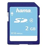 Hama Speicherkarte SD 2GB (SD-2.0 Standard, Class 4, Datensicherheit dank mechanischem...