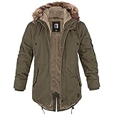 bw-online-shop Winterparka Fishtail mit Futter oliv - XL