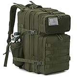 QT&QY Taktischer MilitäR Rucksack Herren Groß 25l/35l/45L Bundeswehr Rucksack 3 Tage Molle Armee...