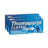 Thomapyrin CLASSIC Schmerztabletten 3 x 10 Stück bei leichten bis mäßig starken Kopfschmerzen