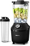 Philips Standmixer und Smoothie Maker – 600W, 2-Liter-Becher, Rezepte-App, 2...