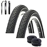 Angebot-Set / 2 x Kenda K-935 26' Fahrradreifen Fahrradmantel in Schwarz 50-559 (26 x 1.95) + 2...