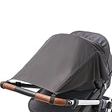 Universal Sonnensegel für Kinderwagen mit Seitenschutz/UV Schutz 50+/ Sonnenverdeck für...